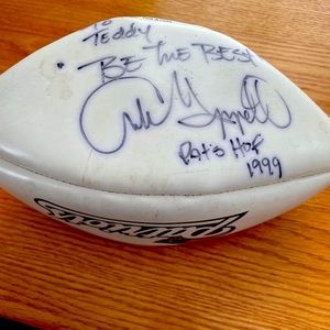 Patriots Andre Tippett signed Wilson football